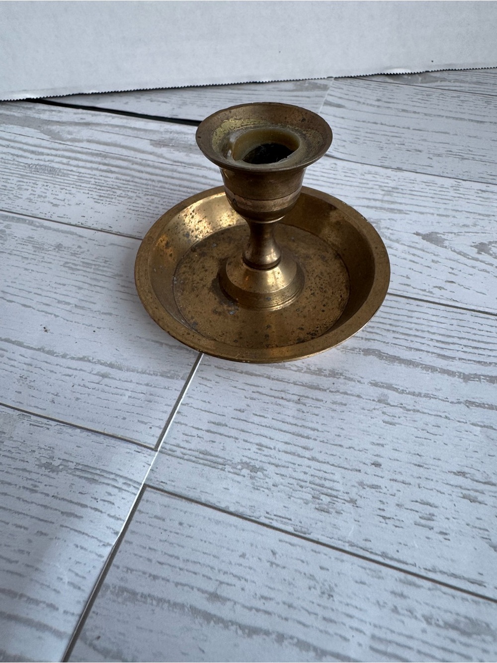 Brass Candlestick Holder - Brass Home Accent